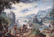 Hans Bol Landscape with the Fall of Icarus France oil painting artist